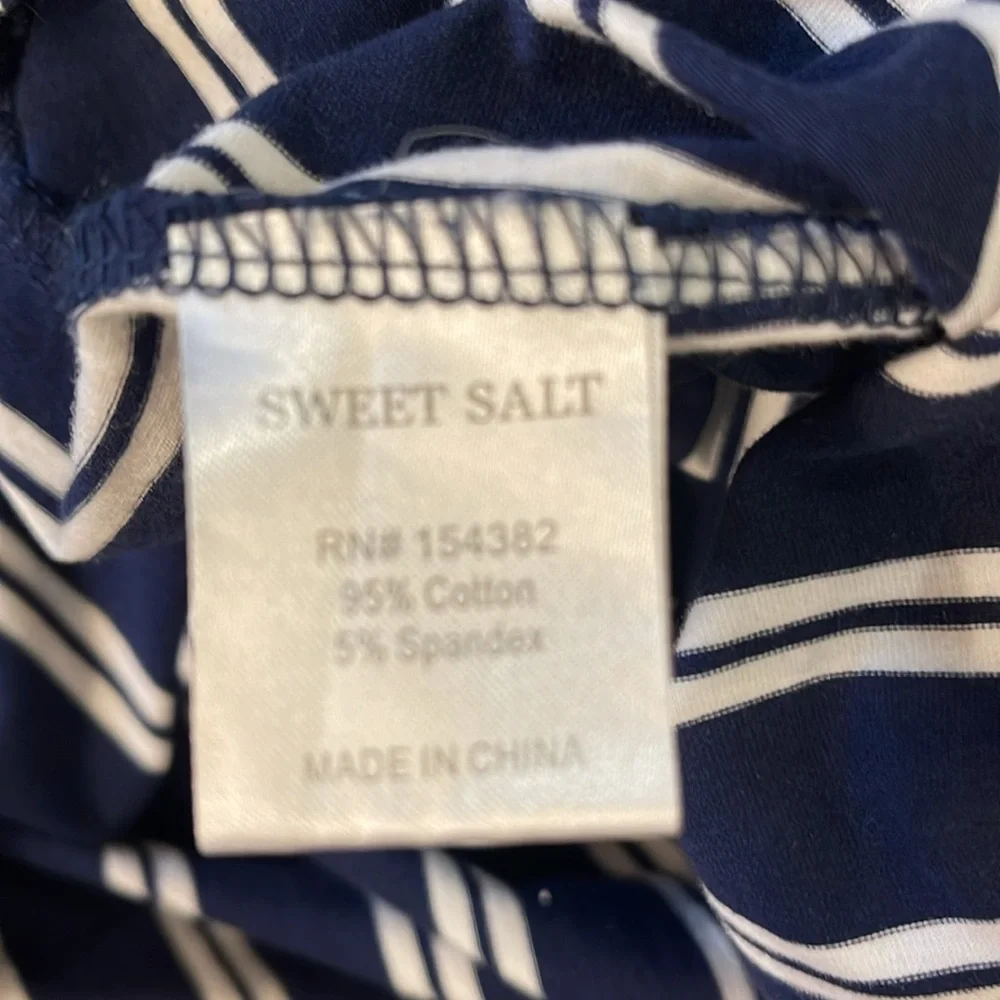 Sweet Salt Long striped navy and white maxi dress - Picture 5 of 7